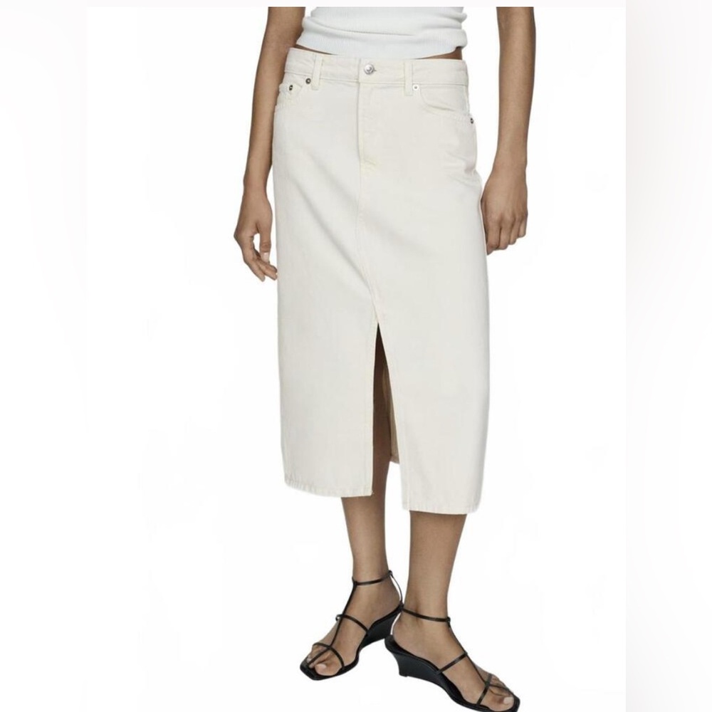 Midi Denim Skirt